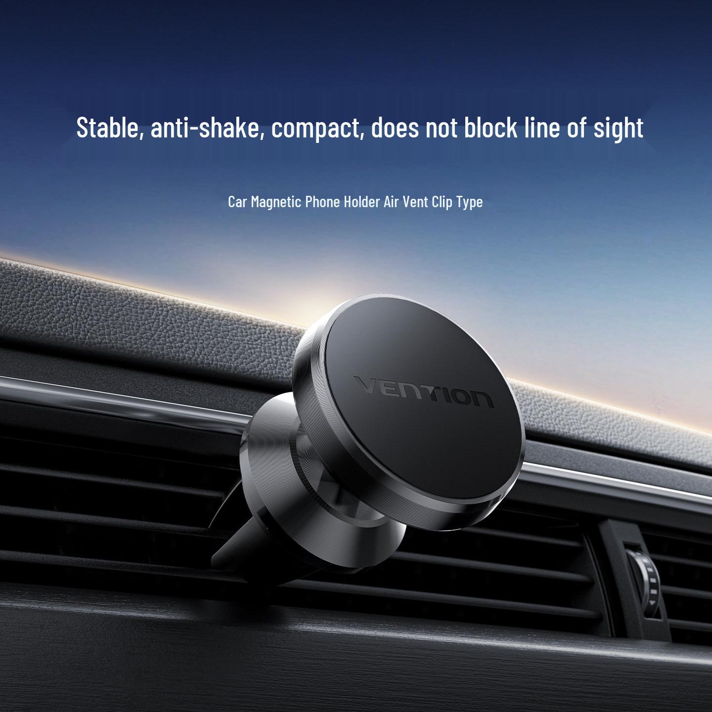 

Weixun Magnetic Car Phone Mount - Dashboard Holder with Strong Adhesion for Unobstructed View and Stability