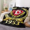 1 ks Flísová deka s potiskem SG Dynamo Dresden, Vysoká kvalita, Pohodlná pro všechna roční období, Domácí dekorace, Teplo a pohodlí, Perfektní jako vánoční dárky149