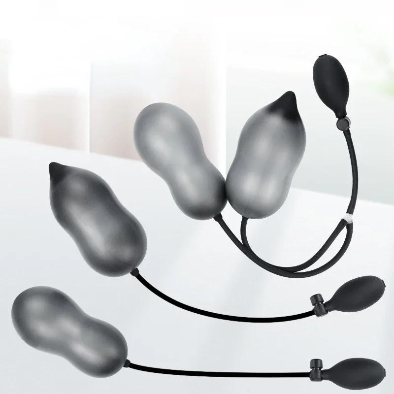 Inflatable Anal Plug Expandable Dildo Pump Butt Plug Anal Dilator Bdsm Sex Toy Gay Prostate Massage For Anus Enlargement By Pump