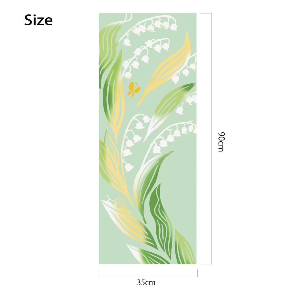 JIKAN STYLE kenema Tenugui main Muguet de Chusen Fabriqué en 35 x 90 50277 (serviette japonaise) - Bonheur, teinture, Japon, 100% Coton, Env.