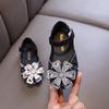 Spring-autumn new style ladylike baby girl girls' princess rhinestone flat shoes, leather shoes, dance performance shoes