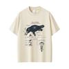 Maglietta Grafica Divertente Anatomia dell'Ornitorinco Uomo Donna Casual Oversize Girocollo Magliette Maschili Vintage Streetwear Moda Maschile Maglietta