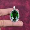 Chrome Diopside Handmade Gemstone Pendant, 925 Solid Sterling Silver Pendant, Unique Design Jewelry Pendant