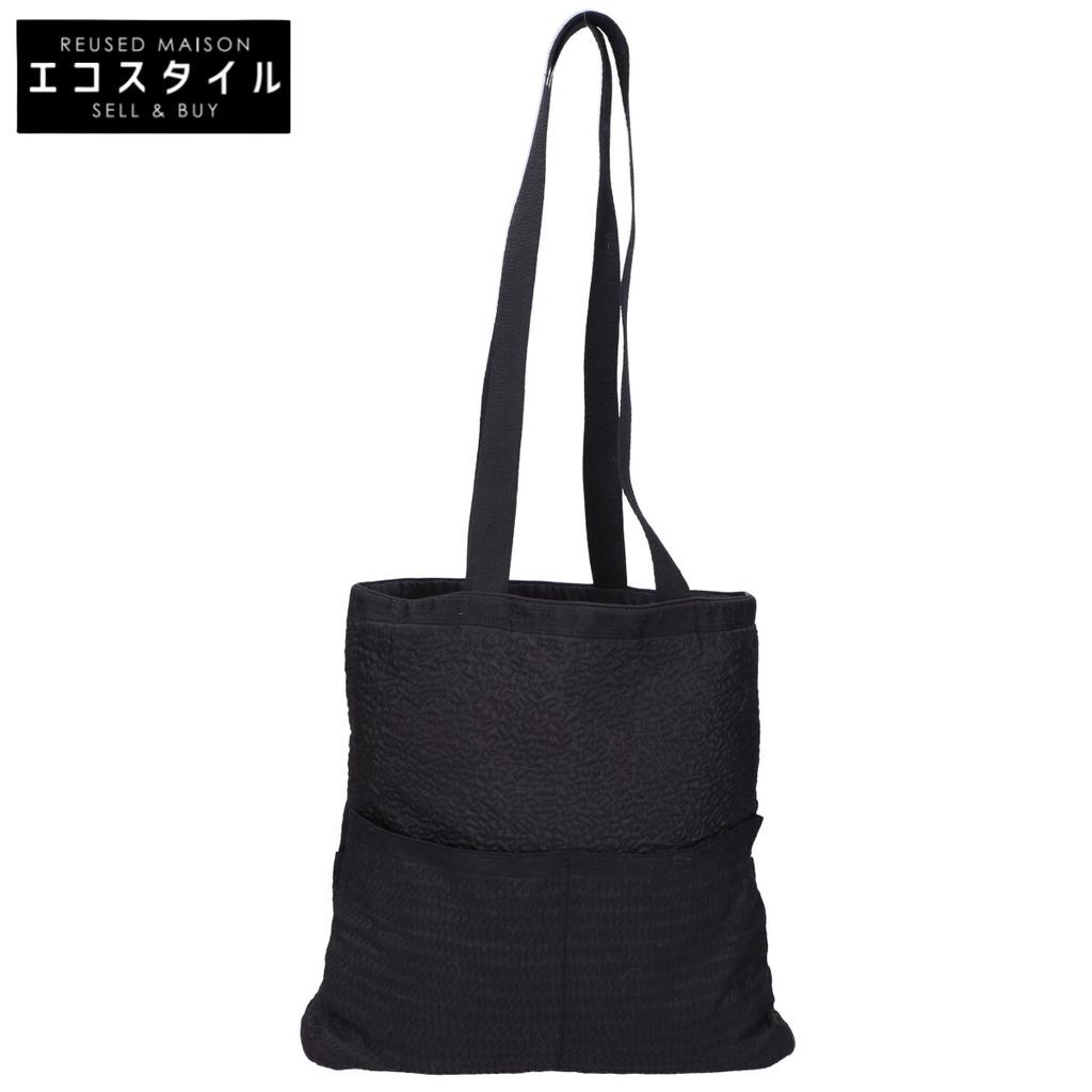 TAMASHA [Beautiful condition] Embroidery Tote Bag blackUsed