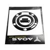 Black Rubber Motorcycle Tank Sticker Scratch Protection And Stylish Upgrade Gas Tank Sticker For Multiple Model