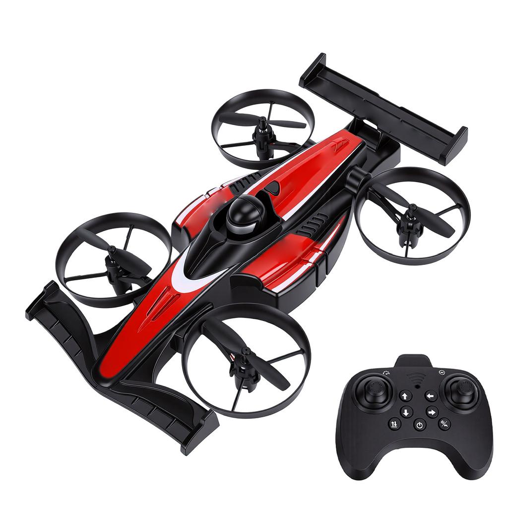 2.4G RC Flying Car, Headless Land Air RC Car with 360 degrees Stunt Flip, Altitude Hold, One Key Takeoff and Landing,