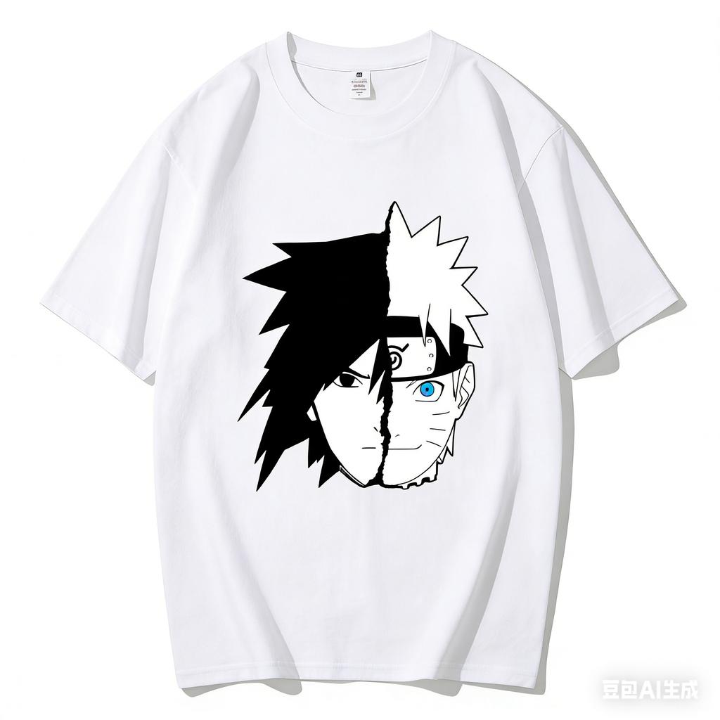 2026 Summer New Arrival Naruto Print Pure Cotton TShirt Unisex Naruto Sports TShirt Casual Loose Fit