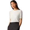 Casual Commuter Minimalist Solid Color Crew Neck Short Sleeve Knit Top Women Tops 40WL305