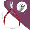 D501 Stainless Steel Cuticle Nipper & Hangnail Remover Set - Gray Manicure Tool