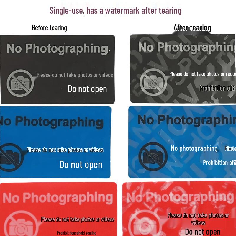 Disposable Mobile Camera Privacy Stickers 15x12mm красный