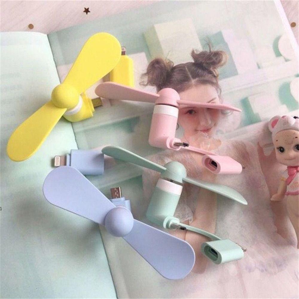 Type C USB Fan Cooling Cooler Mini Fan Travel Small Fan  for Mobile Phone