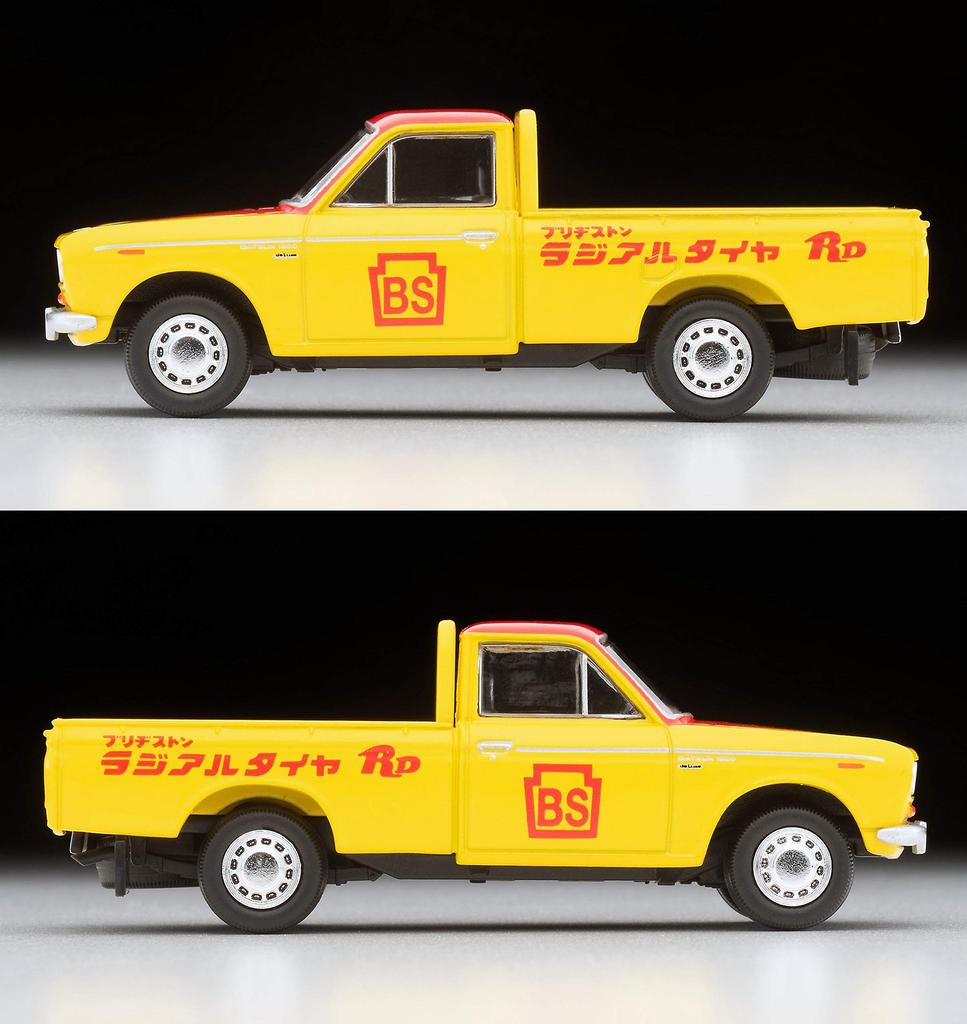 Tomytec Tomica Limited Vintage Datsun 1300 Deluxe Truck Finished Product 1/64 LV-195b (Bridgestone) -