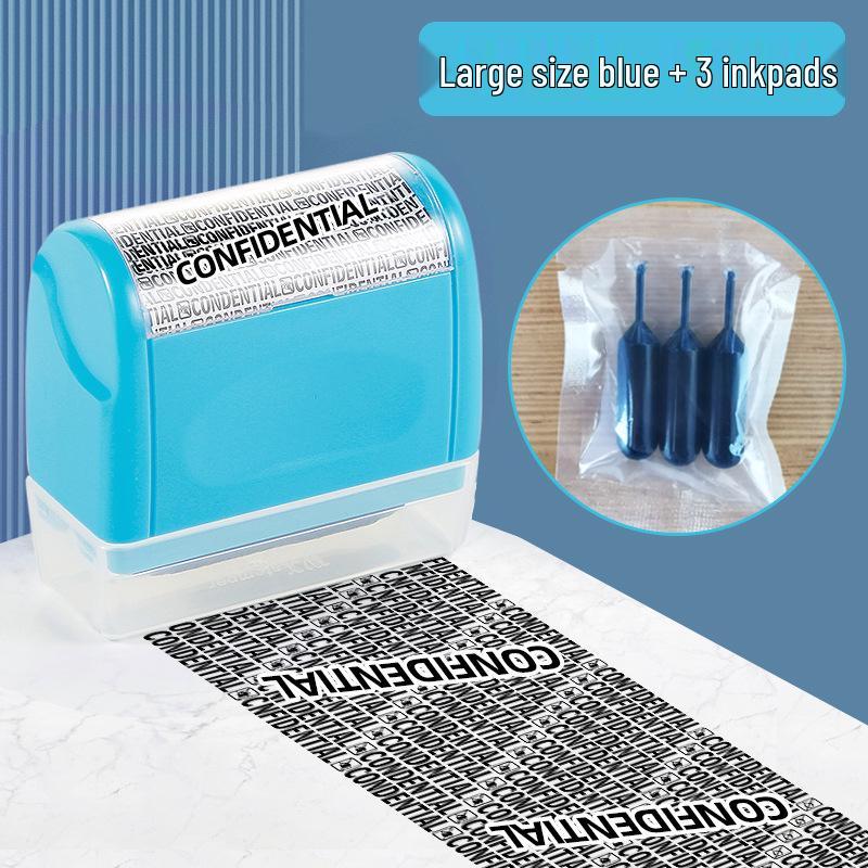 Roller Privacy Stamp with Anti-Leakage Cover