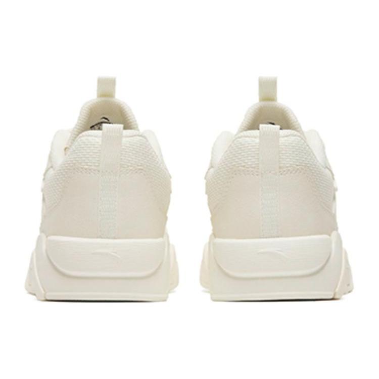 New Anta Flame 3.0 Slip Resistant Cushioning Wear Resistant Low Top Skateboard Shoes Women's Pure White 122248089-3