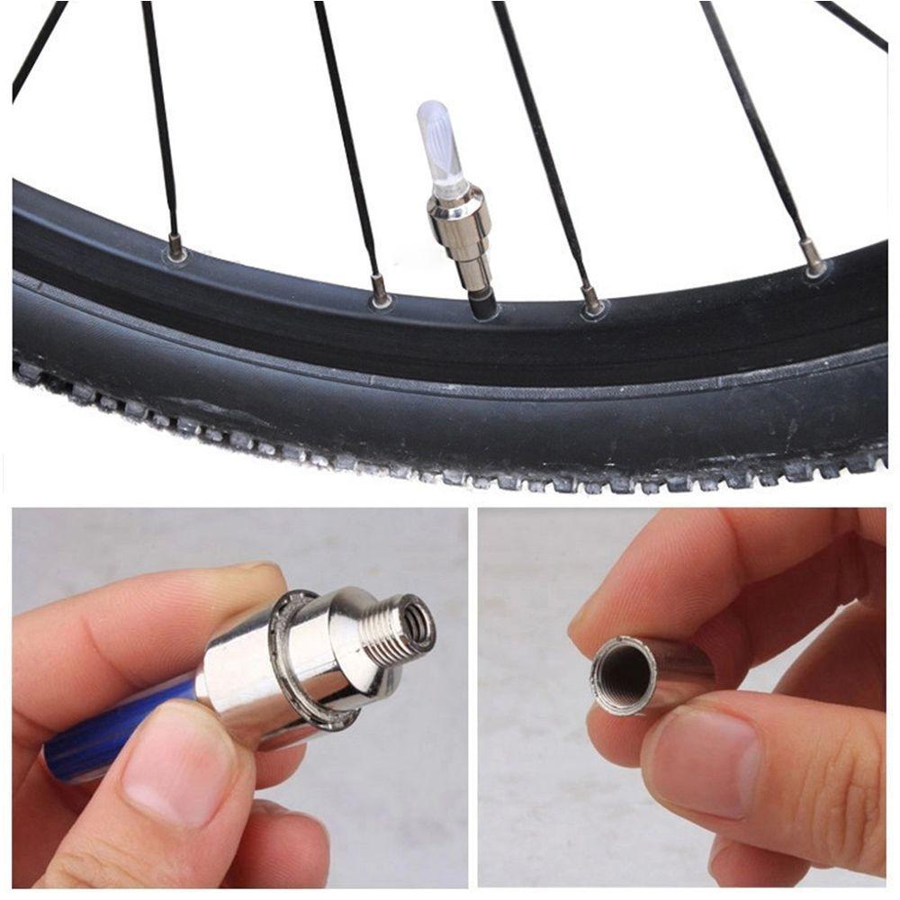 Night Light Valve Caps Bike Tyre Wheel Lamp Tire Lamp Bike Decoration LED Light Bicycle Accessories