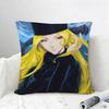 Anime Galaxy Express  Cushion Cover Natural Linen Pillowcase Set AllinOne Decor for Sofa Bedroom  Chair