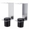 2 Sets Aluminum Alloy Oil Funnel Holder Storage Rack Include 2 Mounting Bracket 4 Screws 2 Plastic Removable Cups for
