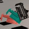 3D Printed Caliper Card Caliper Ruler Sliding Gauge Ruler Measuring Tool Portable Vernier Caliper Keychain Pendant for Quick Measurements