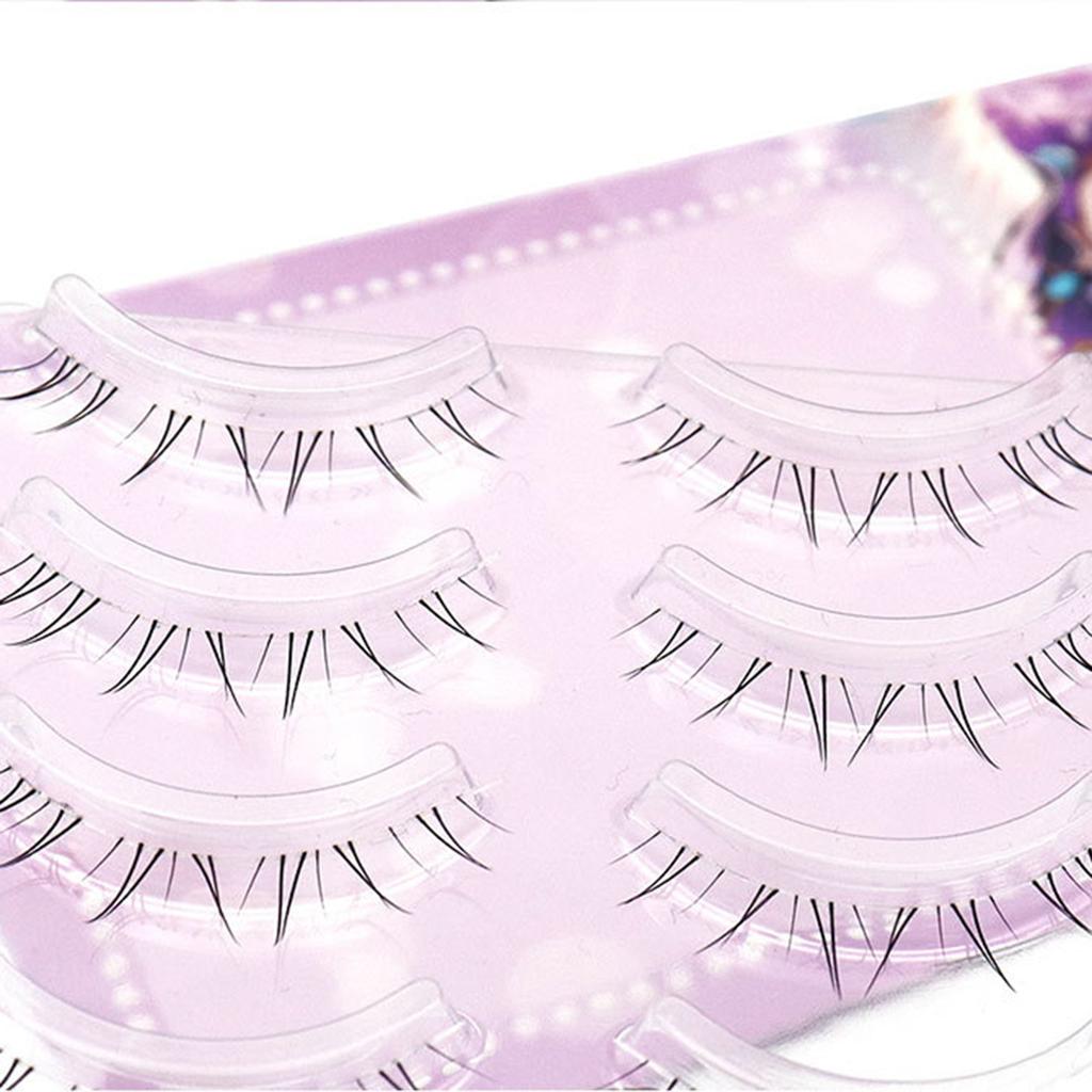 4-8mm Realistic Lower Eyelashes Soft Manga Bottom Cluster Lashes for Dating Wedding Daily Use