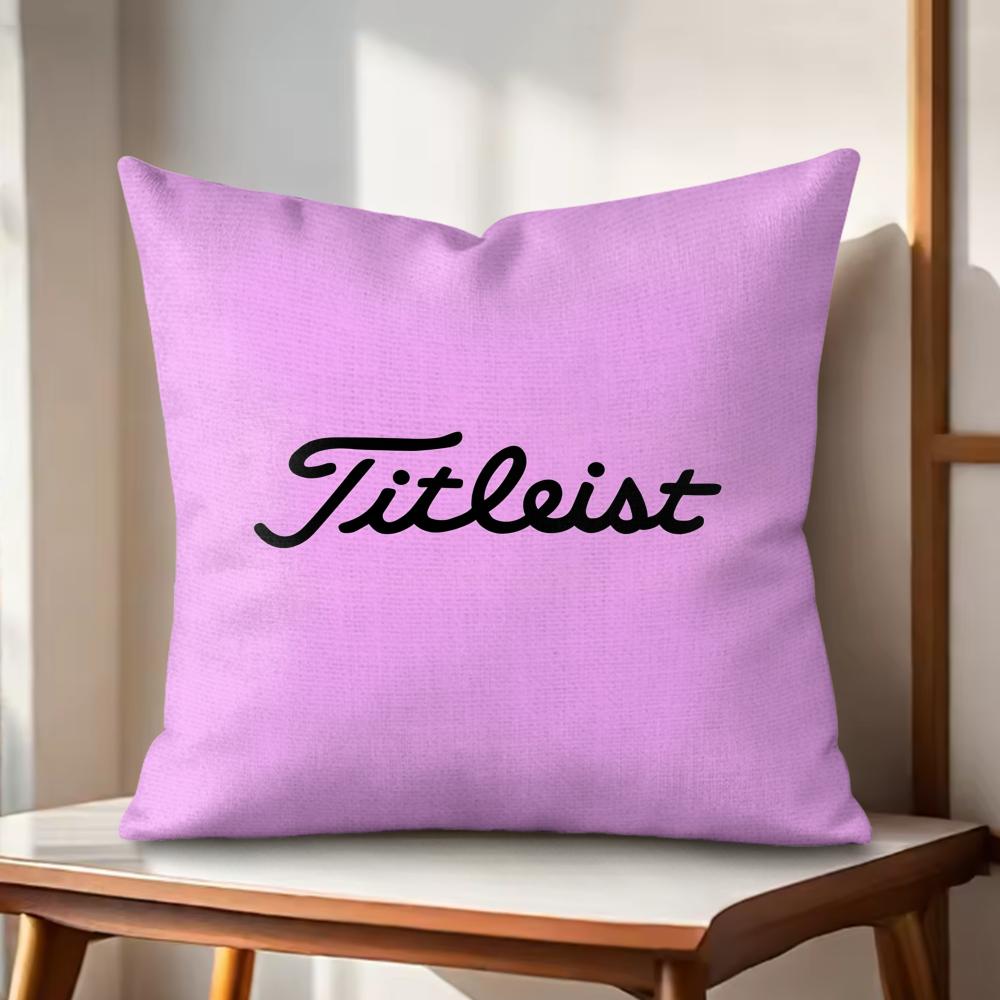 Golf Sports TTitleistS Cushion Cover Natural Linen Organic Fabric DoubleSided Printing Couch Pillow Covers Home Decor