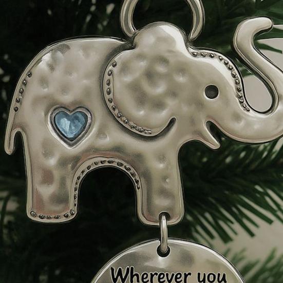 Elefanten Freundschaftsornament Autoanhänger WAHRE Schwesternschaft Ornament mit inspirierenden Worten