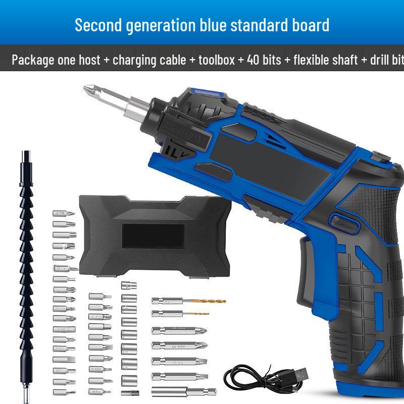 Lei Ming Rechargeable Electric Screwdriver and Small Hand Drill Tool Set