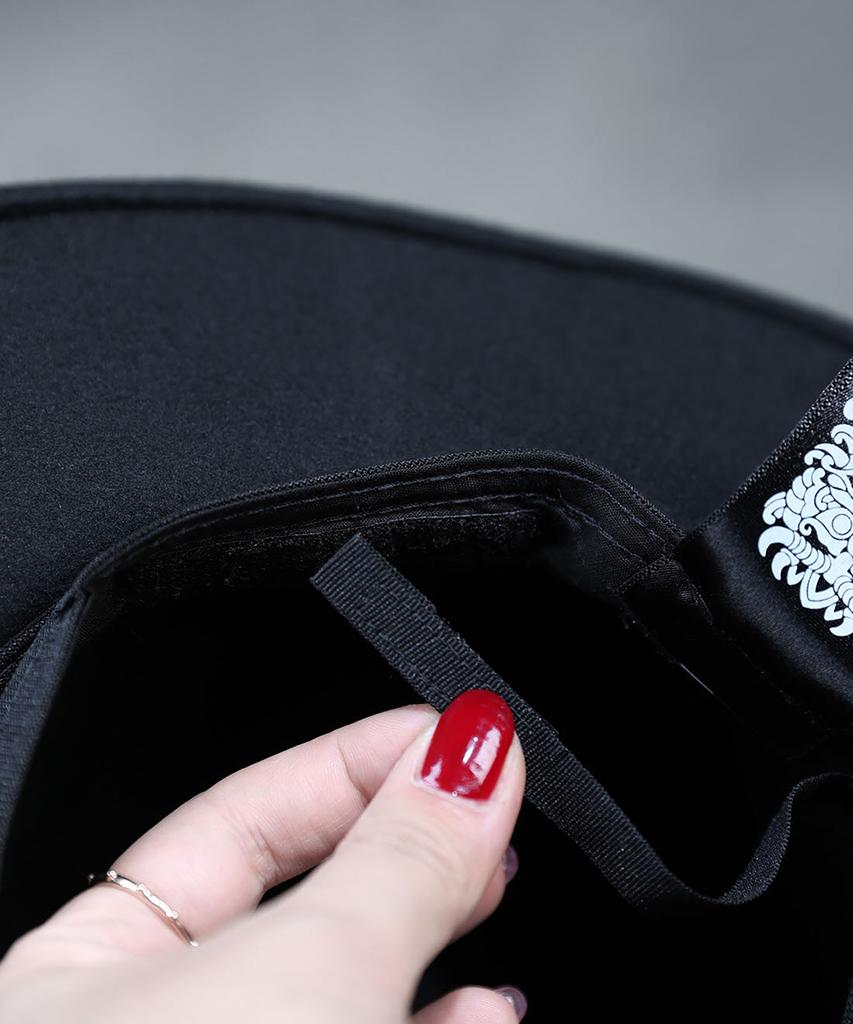 Kileutimuka Oriental Fabric Line Mountain Fedora Red