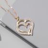 1 Pair Of Earrings + 1 Necklace French Romantic Style Jewelry Set Sparkling Heart Design Silvery Or Golden Make Your Call Gift F