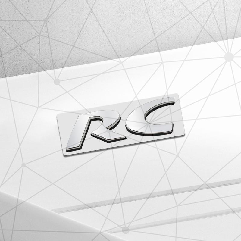 3D Kovové Auto RC CC Znak Auto Zadní Kufr Emblém Nálepka LOGO Dekor Pro 208 206 308 307 107 407 2008 RCZ Racing Kupé Kabriolet