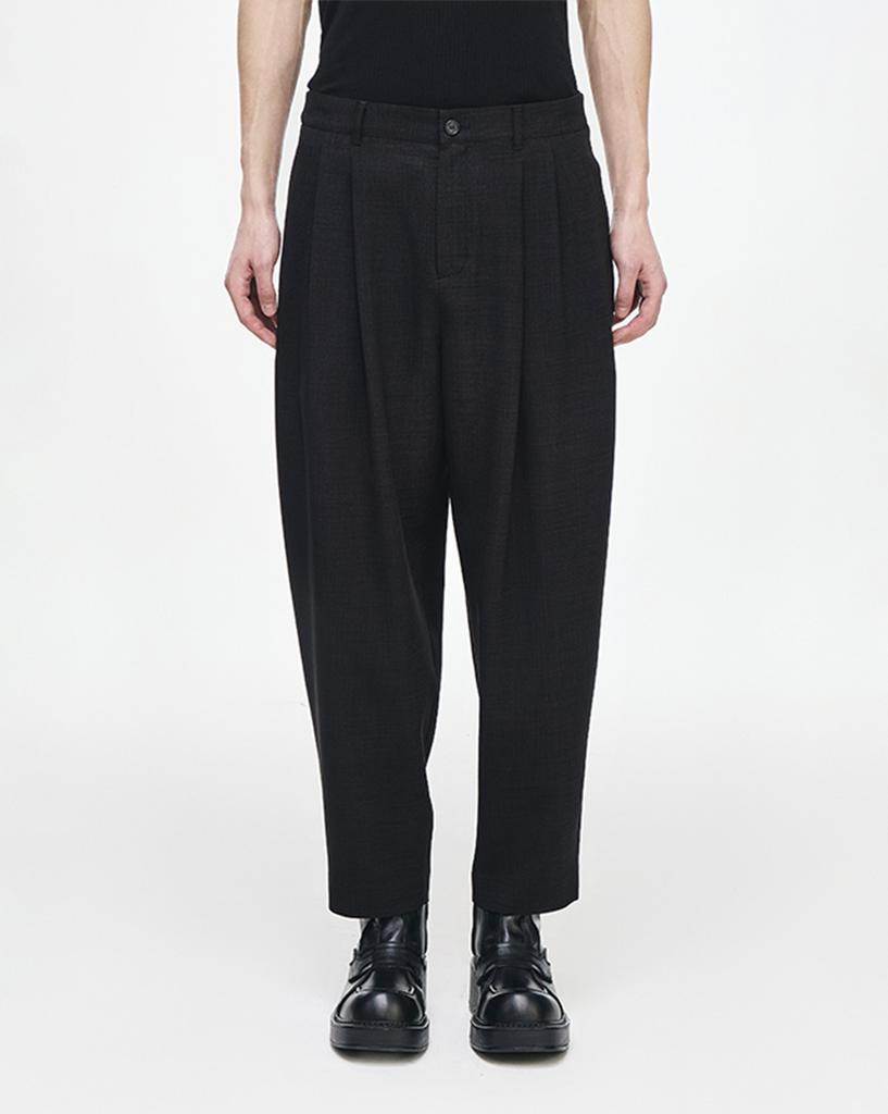 Songjio Songzio Homme Artisan Linen Carrot Pants Black Si3Pt334Bk