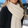 Design Thick Knitted Scarf for Women Fashion Winter Warm Cashmere Scarves Neckercheif Lady Korean Style Neck Tie Bandana
