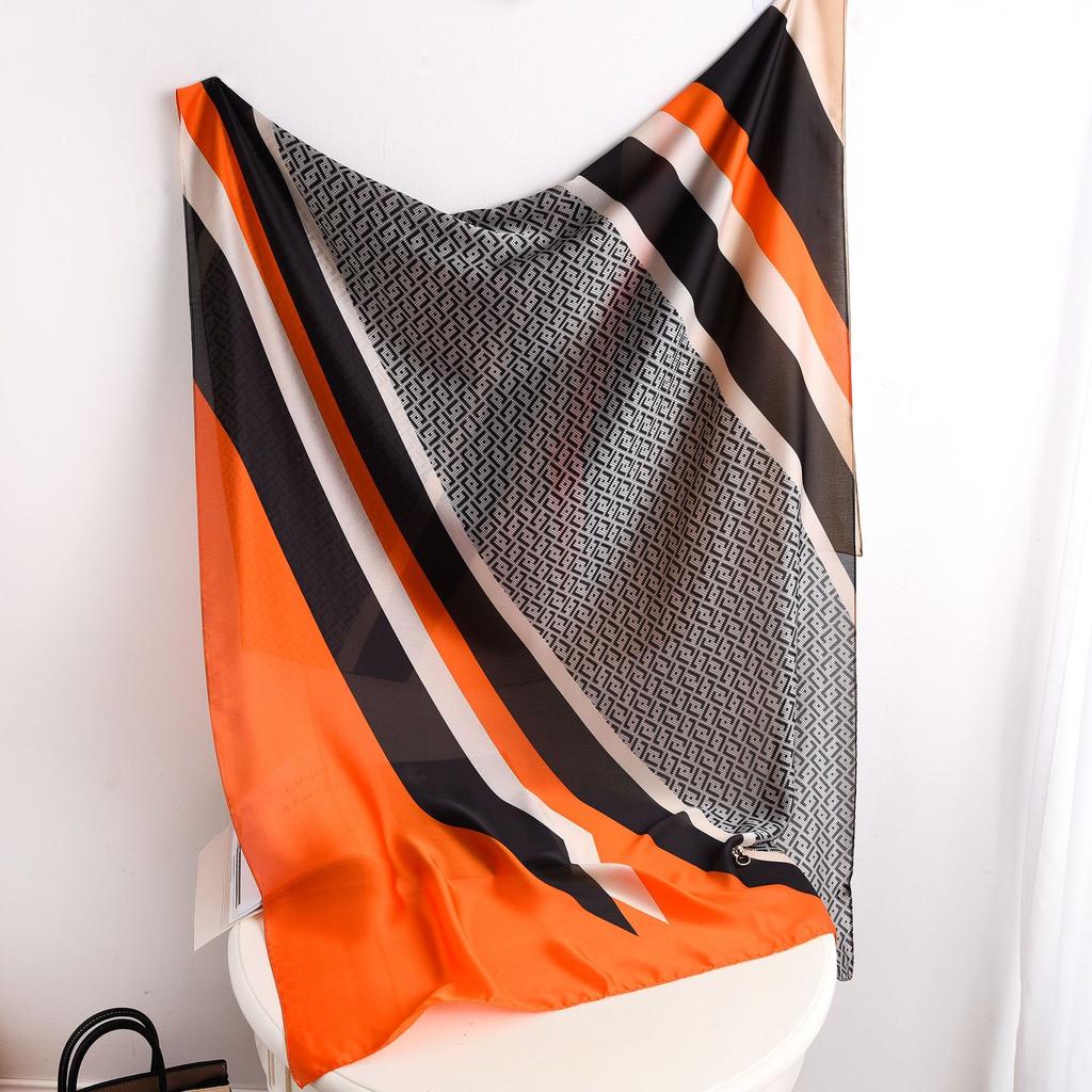 Hochwertige, luxuriöse Seidenschals, Stirnband, Schals, Halstuch für Damen, Ketten-Seidenschal, dekorativer Schal für Damen