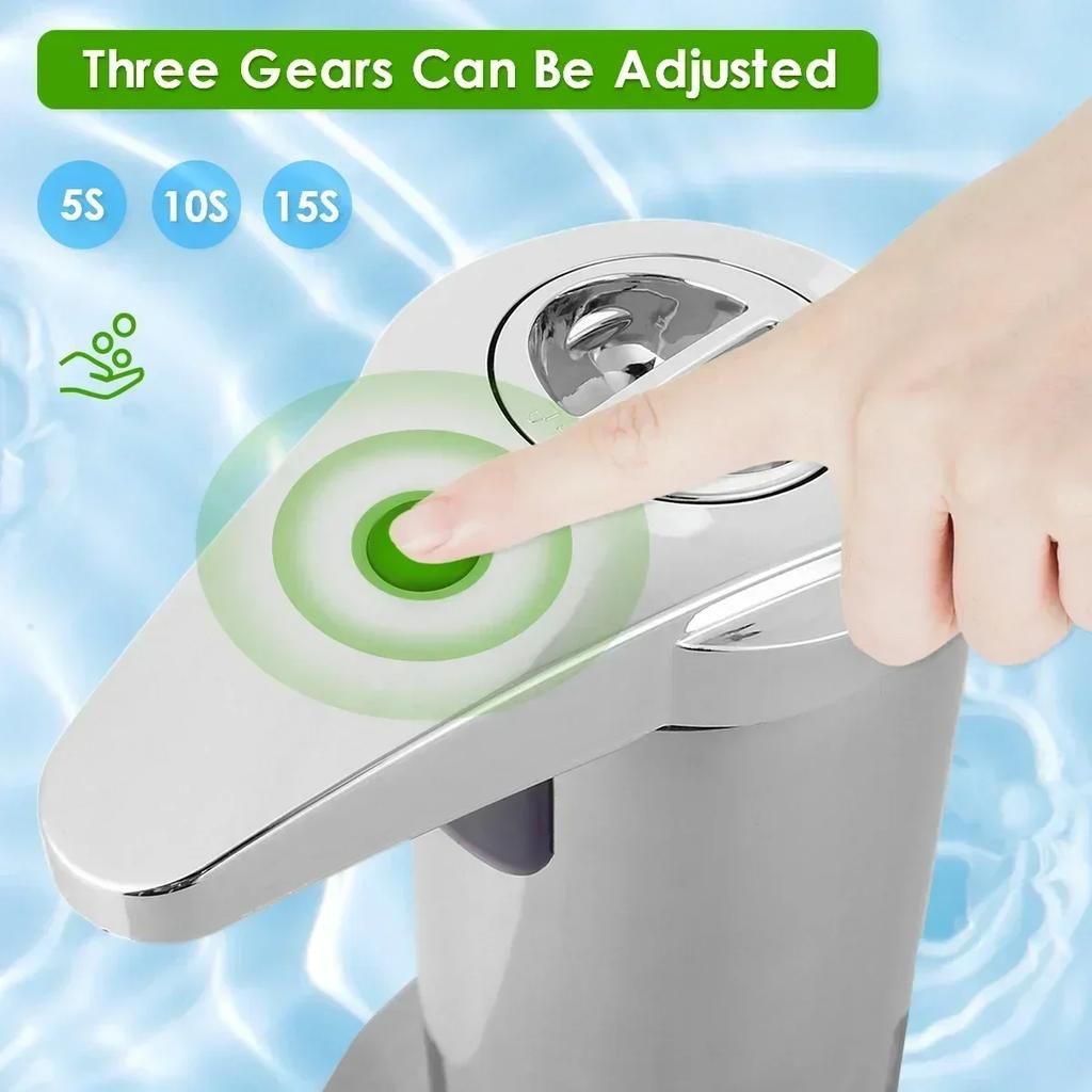 280ml Automatic Soap Dispenser Adjustable Touchless Hand Soap Dispenser Motion Sensor Smart Stainless Steel Hand Sanitizer