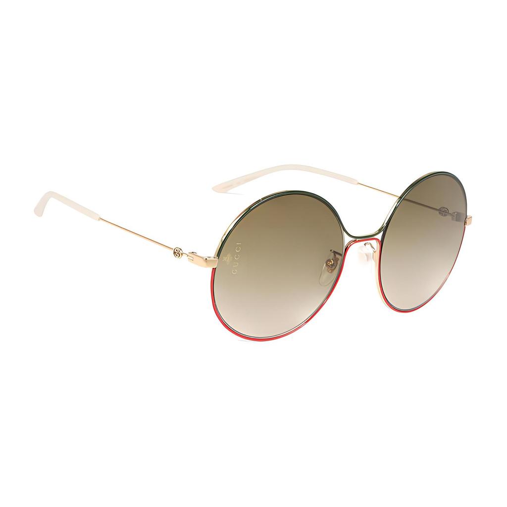 Gucci Vintage Brown Lens Round Sunglasses Women sunglasses GG0395S-003