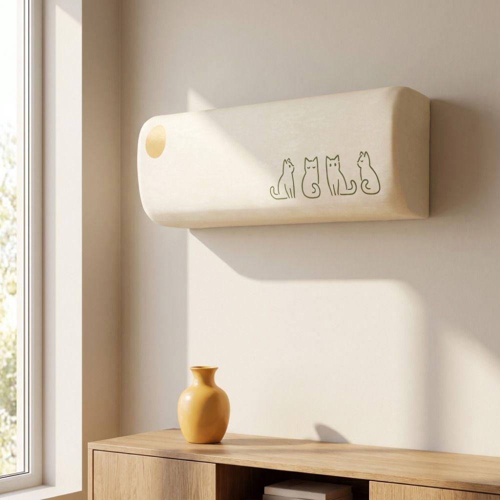 Elastic Fabric Air Conditioner Cover Dust-proof All-Inclusive Dust Covers  Easy Cleaning