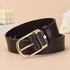 Men's PU Vintage Pin Buckle Leather Belt - Casual & Business Versatile Accessory for Jeans