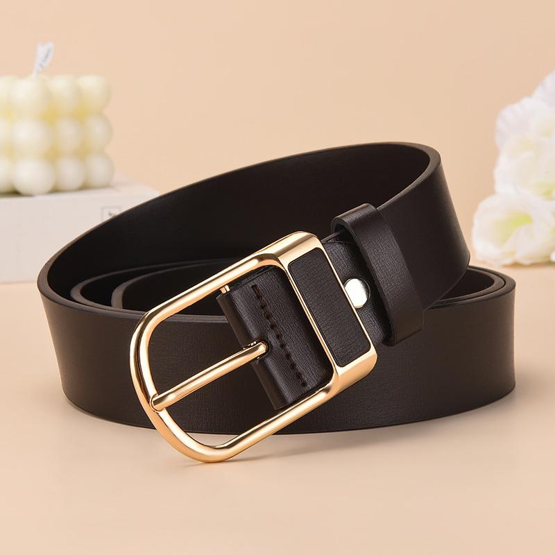 Men's PU Vintage Pin Buckle Leather Belt - Casual & Business Versatile Accessory for Jeans