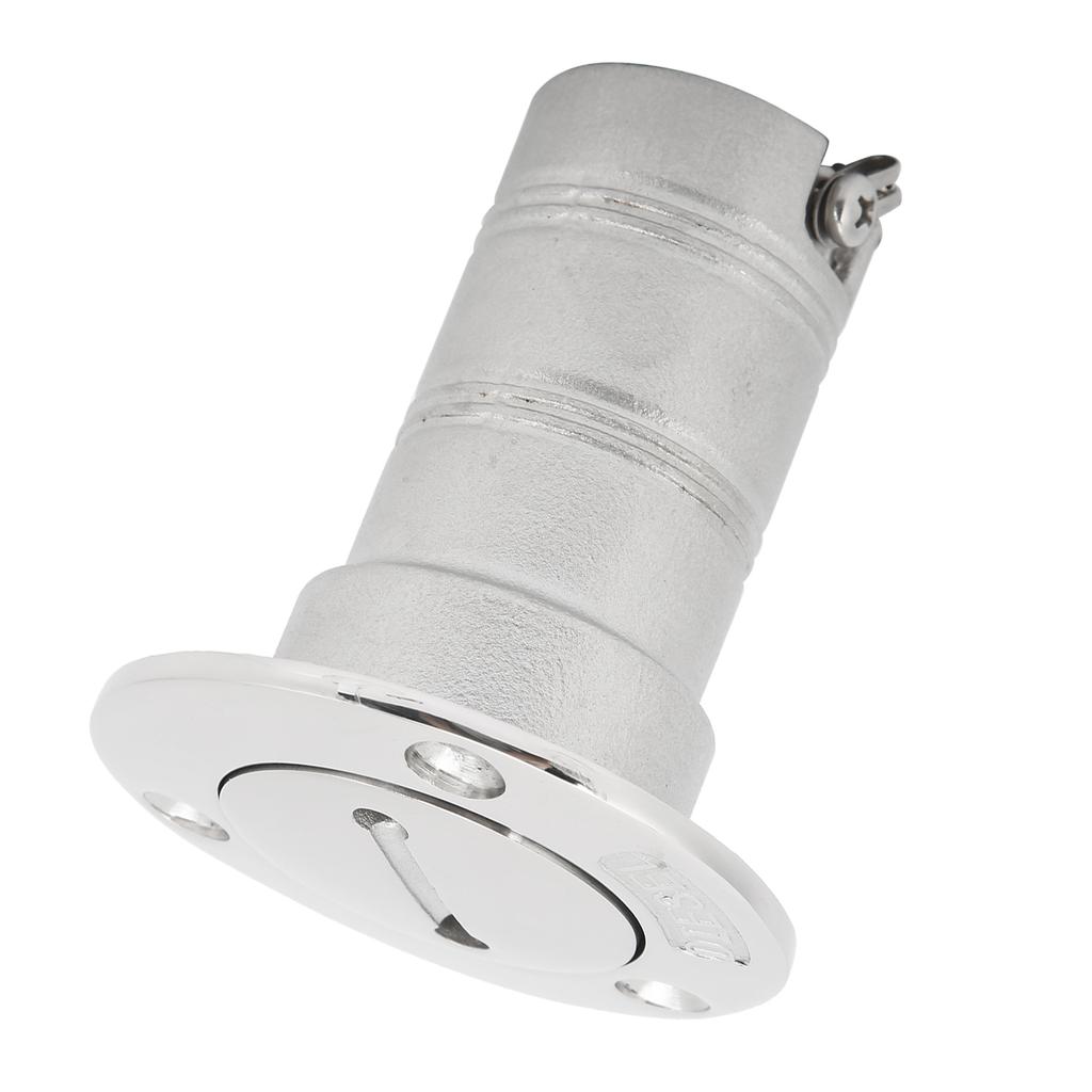 Stainless Steel Deck Funnel Water Oil Inlet Fill Filler Port Boat Gas Fuel   Cover Part