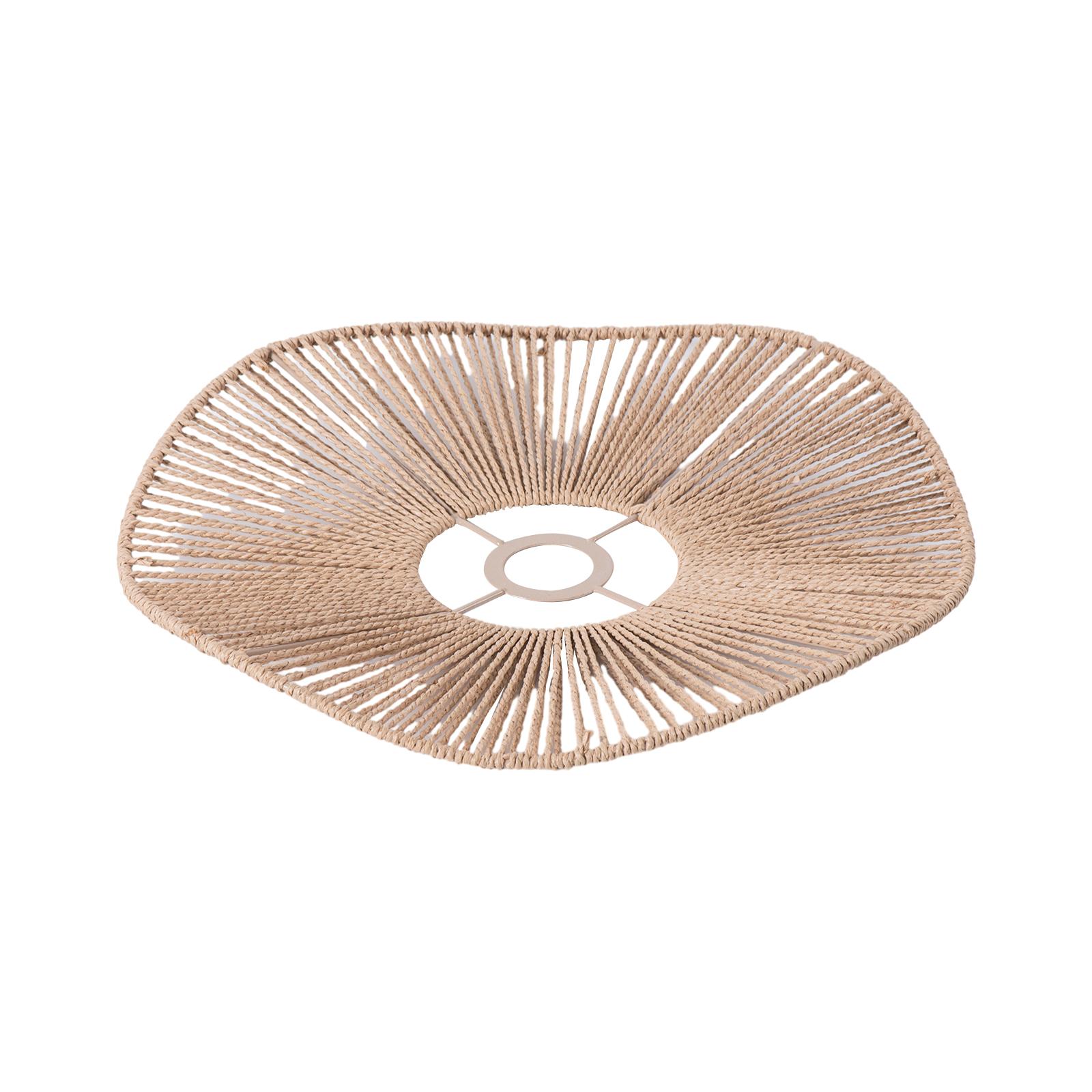 

Woven Lamp Shade Decorative Ornament Table Lamp Lantern Ceiling Lampshade for чорний