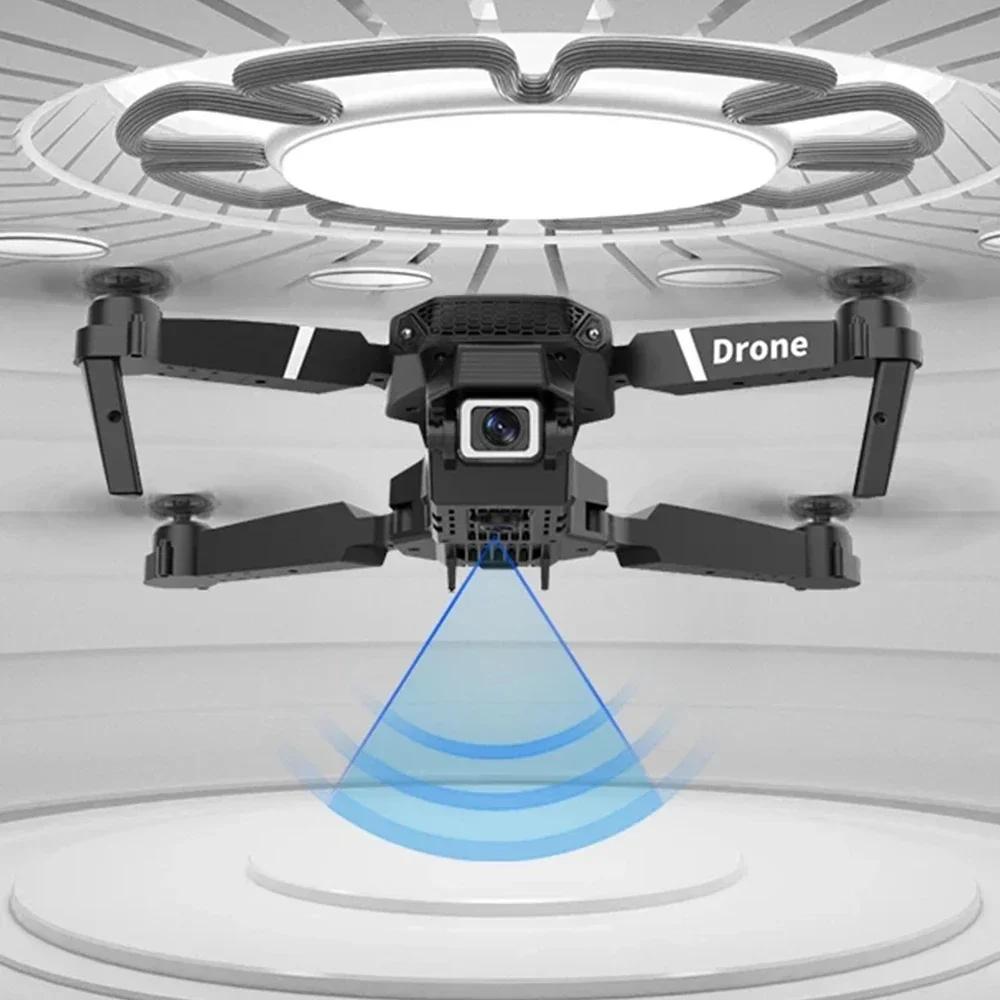 Professional 4K Wide Angle Drone E88 with HD Camera WiFi FPV Height Hold Foldable RC Quadrotor for Kids Toys