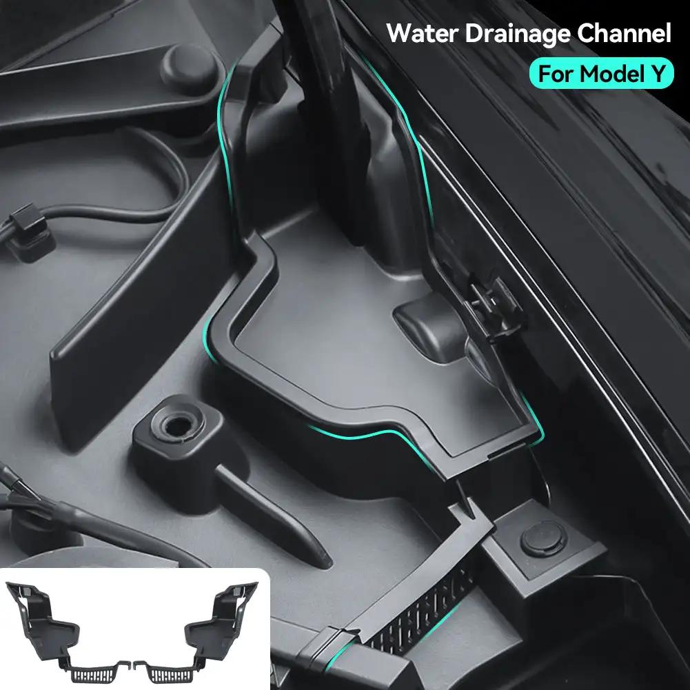 2 stücke Schmutzfilter Für Tesla Modell Y Verhindern Kabine Wasserabflusskanal Verstopfung Blockierung Fremdkörper Auto Zubehör