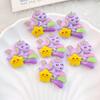 10Pcs New Cute Cartoon Rainbow Unicorn Series Flat Back Ornament Jewelry Bows Accessories