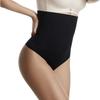 ADOSSY Waist Beautiful Waist Shaper High-Waisted Panties, T-Back, Seamless, Shaping, Slimming, (3XL/4XL, Black)