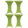 Day and Night - Day and Night Elastic Table Cover 4 Units 70 Cm Green
