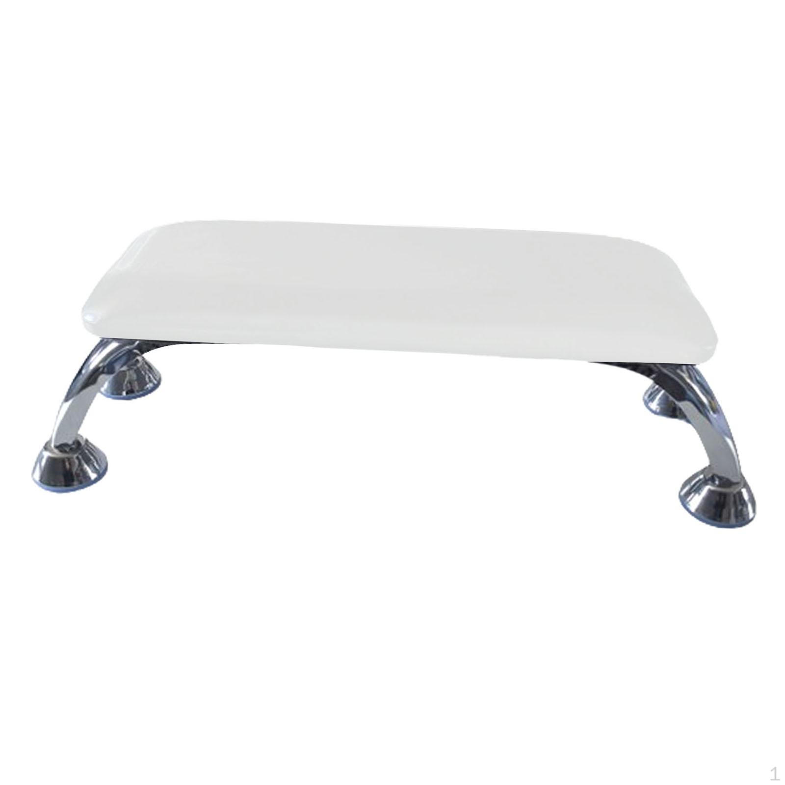 

Подставка для маникюра, подставка для ног, искусственная кожа, нескользящая, коврик для стола, для White and silver