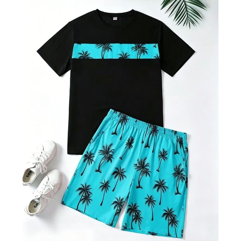 Fato de 2 peças para homem, adequado para uso casual diário, fitness, corrida e desporto