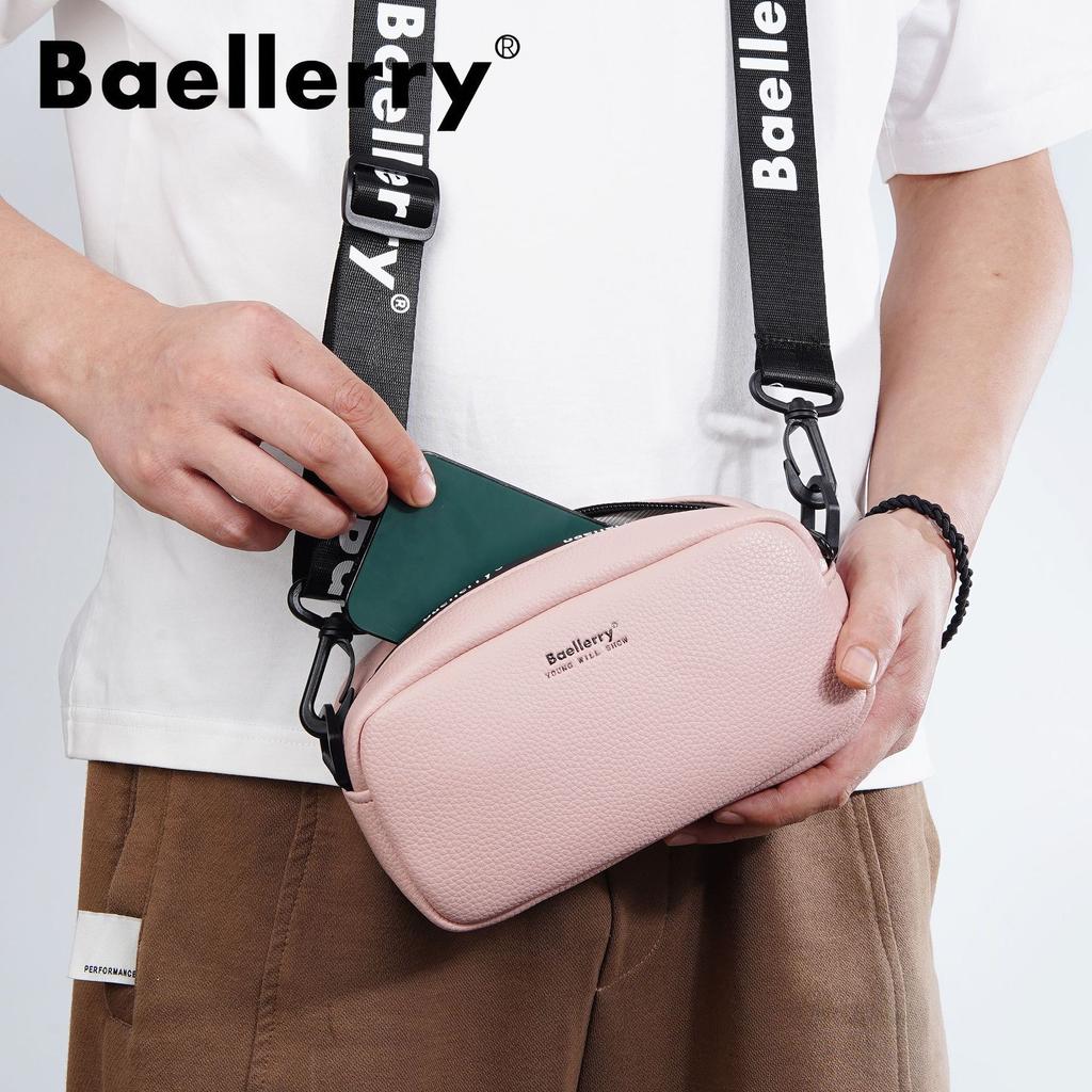 Baellerry Women’s Summer Fashion Crossbody Bag Casual One Shoulder Bag Large Capacity Cell Phone Bag Small Zipper Purse