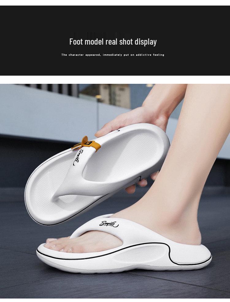 Men's Thick-Soled Soft Flip-Flops: Ultimate Comfort Casual Outdoor Beach Slippers