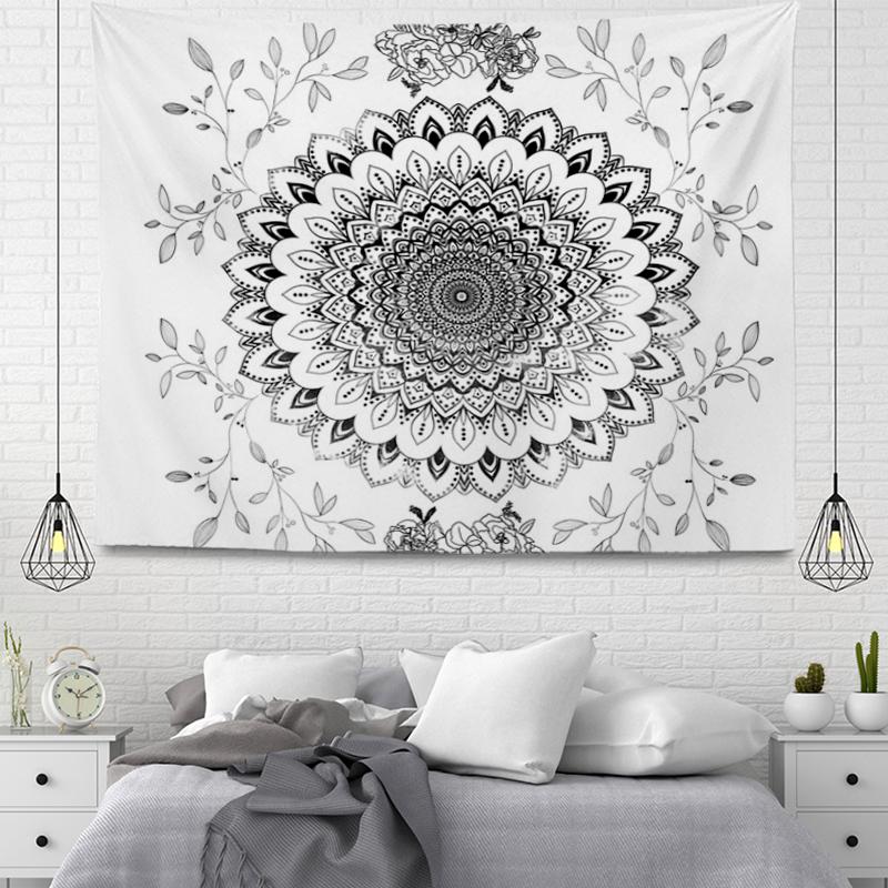 Vintage Bohemian Mandala Tapestry Aesthetic Room Home Decoration Wall Hanging Cloth Living Room Bedroom Decor Tapestries