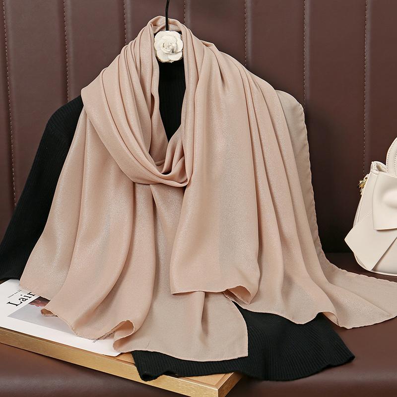 Classic Muslim Girl Chiffon Hijab Scarf Women Long Head Wrap For Women Wedding Hijabs Scarves Veil Headscarf Islamic Turban